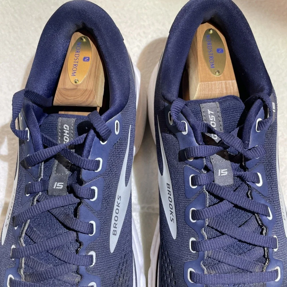 Brooks Ghost‎ 15 Running Shoes Men's Size 12 Blue Athletic Sneakers
